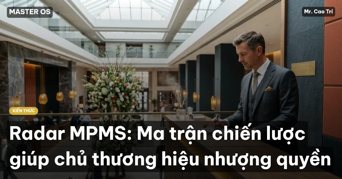 Radar MPMS: Ma trận chiến lược giúp chủ thương hiệu nhượng quyền