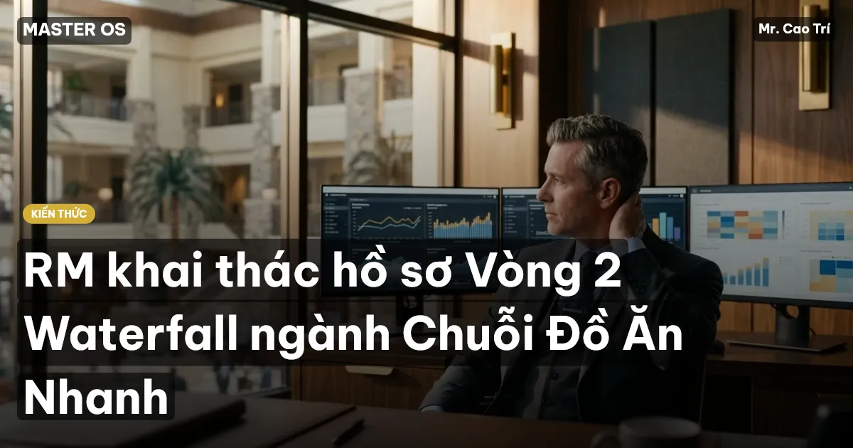 RM khai thác hồ sơ Vòng 2 Waterfall ngành Chuỗi Đồ Ăn Nhanh