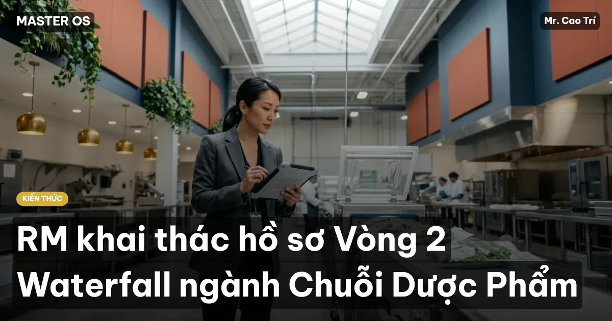 RM khai thác hồ sơ Vòng 2 Waterfall ngành Chuỗi Dược Phẩm