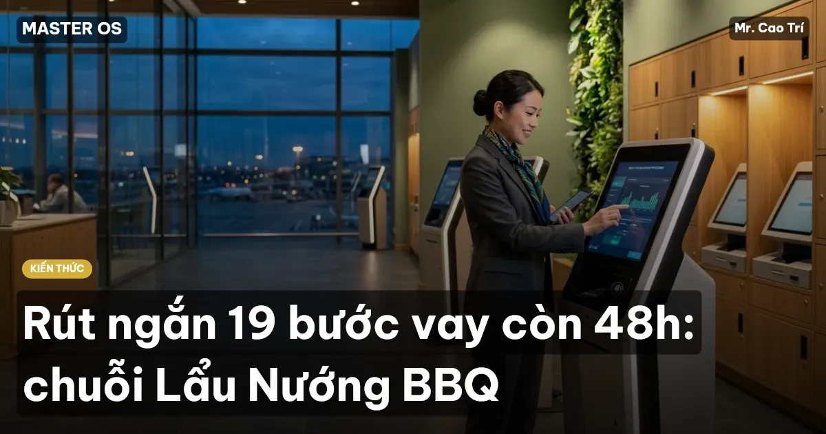 Rút ngắn 19 bước vay còn 48h: chuỗi Lẩu Nướng BBQ
