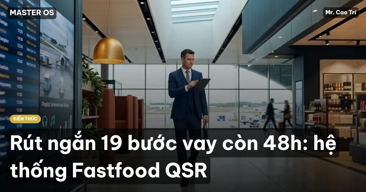 Rút ngắn 19 bước vay còn 48h: hệ thống Fastfood QSR