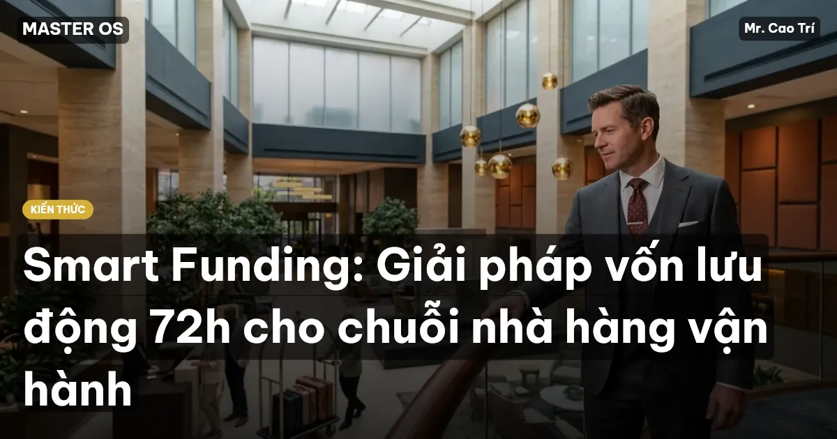Smart Funding: Giải pháp vốn lưu động 72h cho chuỗi nhà hàng vận hành