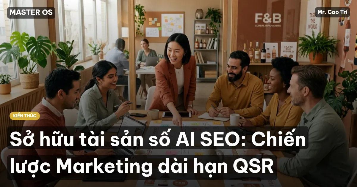Sở hữu tài sản số AI SEO: Chiến lược Marketing dài hạn QSR