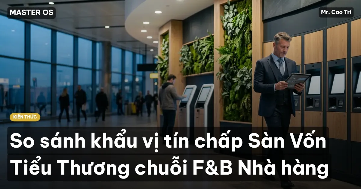 So sánh khẩu vị tín chấp Sàn Vốn Tiểu Thương chuỗi F&B Nhà hàng