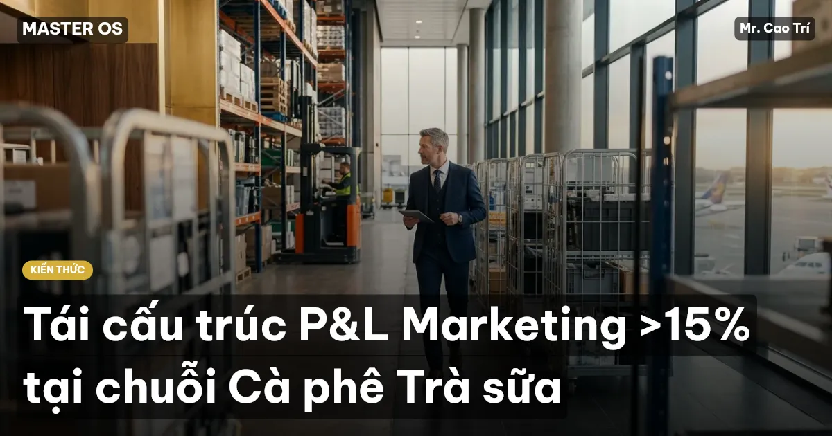 Tái cấu trúc P&L Marketing >15% tại chuỗi Cà phê Trà sữa