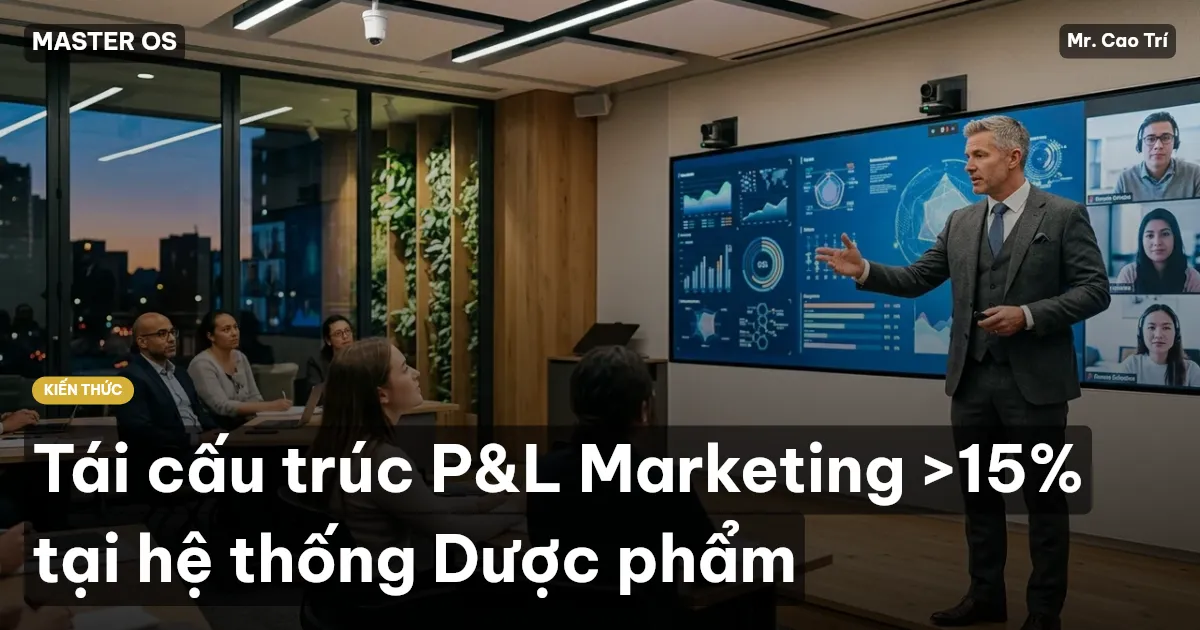 Tái cấu trúc P&L Marketing >15% tại hệ thống Dược phẩm