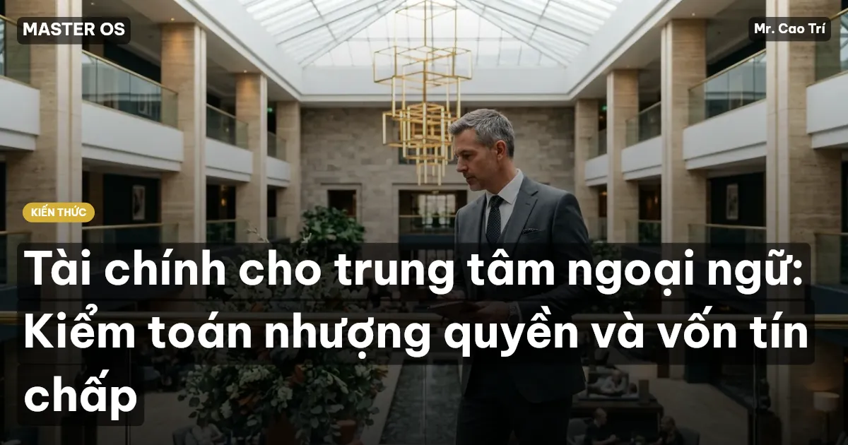 Tài chính cho trung tâm ngoại ngữ: Kiểm toán nhượng quyền và vốn tín chấp