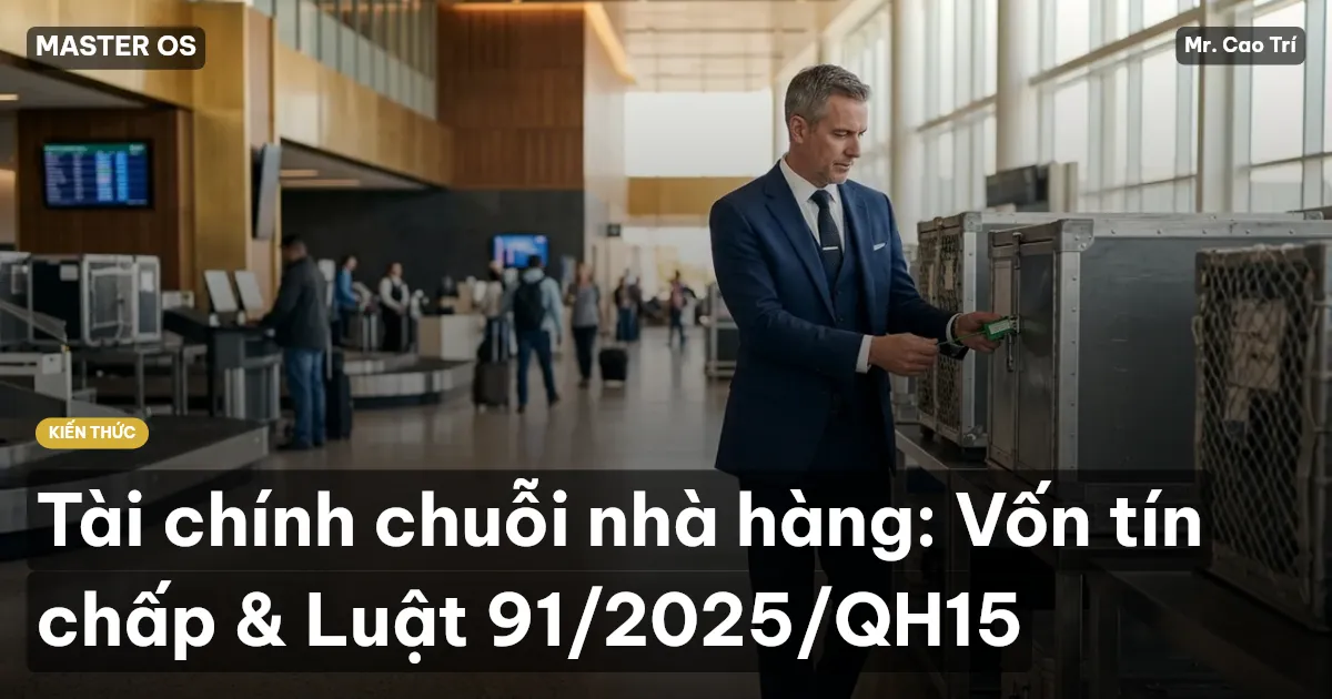 Tài chính chuỗi nhà hàng: Vốn tín chấp & Luật 91/2025/QH15