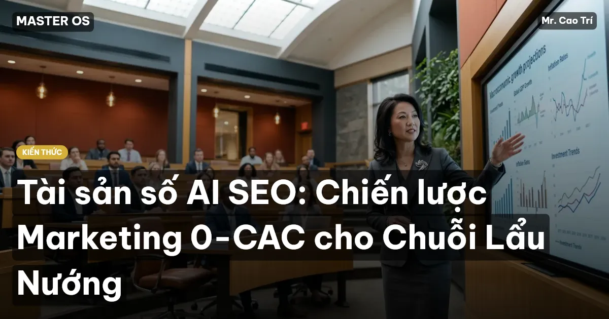 Tài sản số AI SEO: Chiến lược Marketing 0-CAC cho Chuỗi Lẩu Nướng