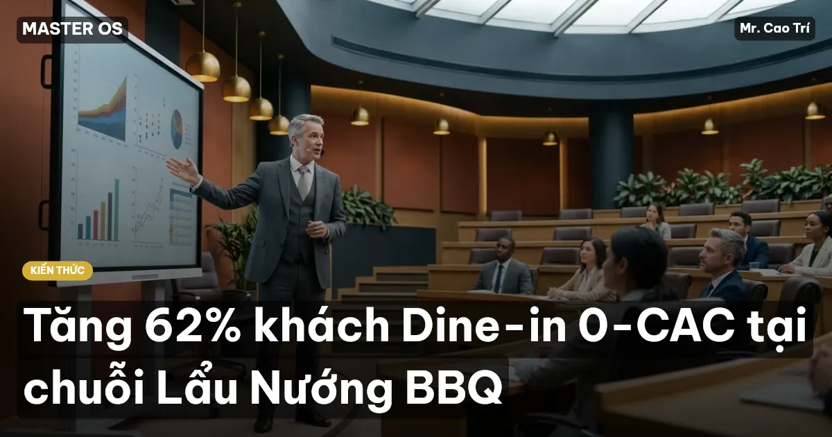 Tăng 62% khách Dine-in 0-CAC tại chuỗi Lẩu Nướng BBQ