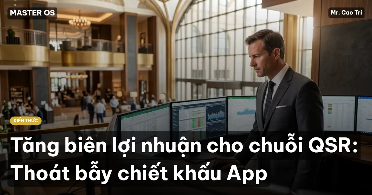 Tăng biên lợi nhuận cho chuỗi QSR: Thoát bẫy chiết khấu App