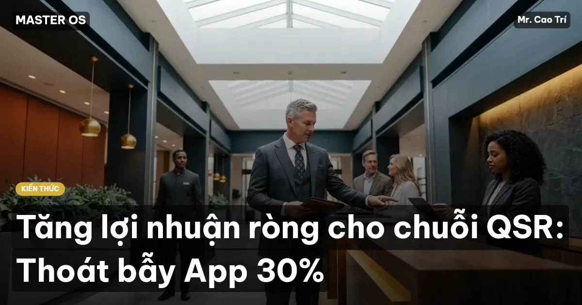 Tăng lợi nhuận ròng cho chuỗi QSR: Thoát bẫy App 30%