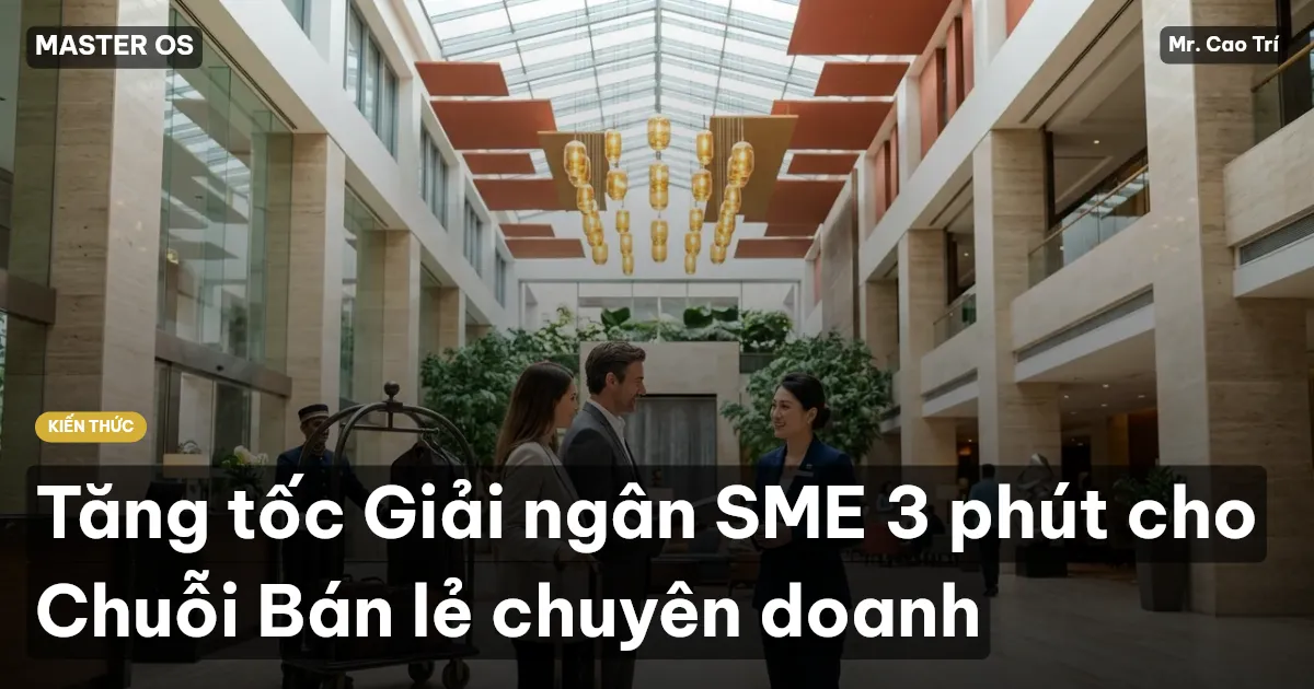 Tăng tốc Giải ngân SME 3 phút cho Chuỗi Bán lẻ chuyên doanh