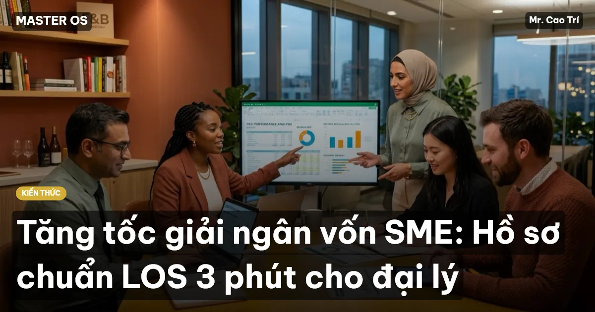 Tăng tốc giải ngân vốn SME: Hồ sơ chuẩn LOS 3 phút cho đại lý