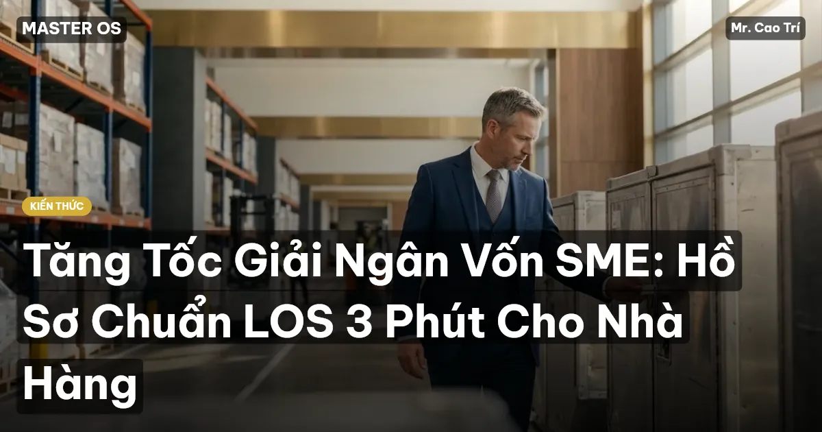 Tăng Tốc Giải Ngân Vốn SME: Hồ Sơ Chuẩn LOS 3 Phút Cho Nhà Hàng