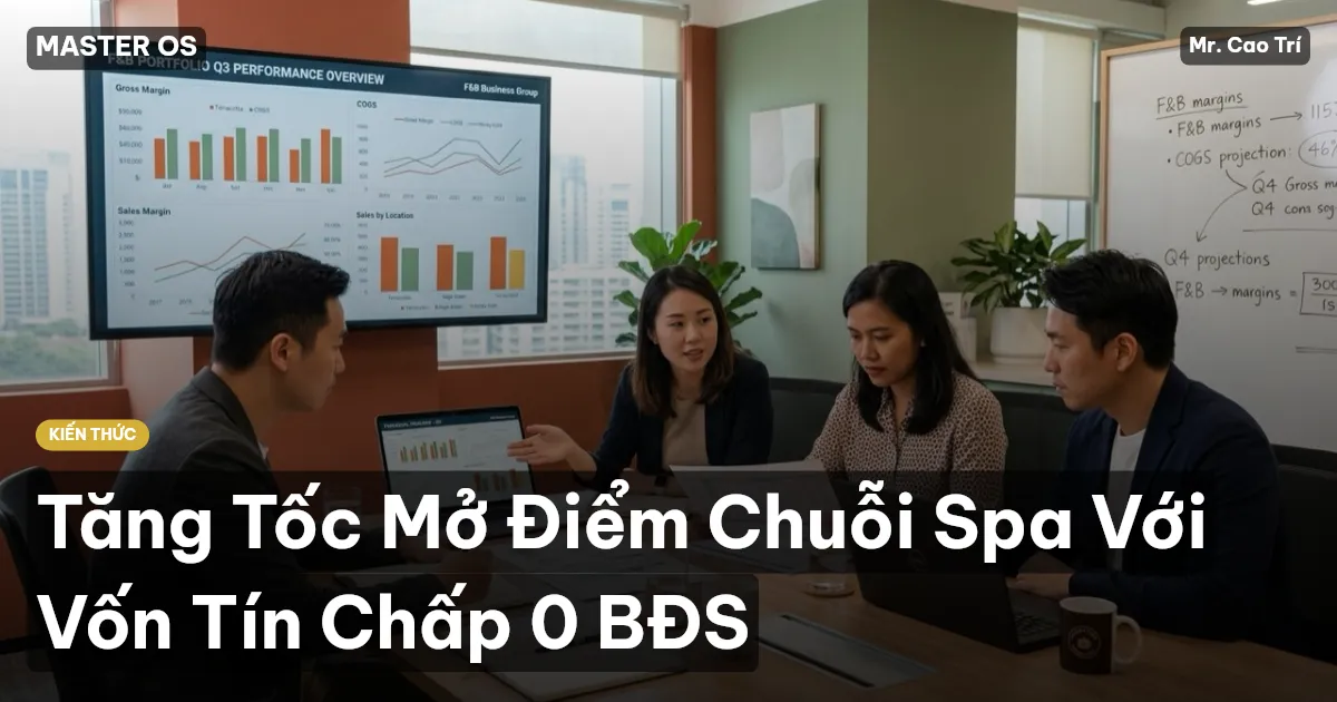 Tăng Tốc Mở Điểm Chuỗi Spa Với Vốn Tín Chấp 0 BĐS