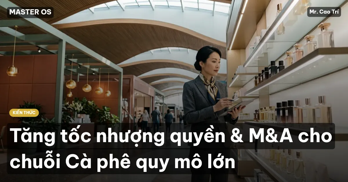 Tăng tốc nhượng quyền & M&A cho chuỗi Cà phê quy mô lớn