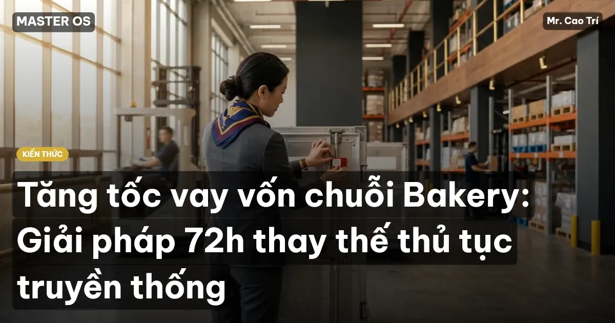 Tăng tốc vay vốn chuỗi Bakery: Giải pháp 72h thay thế thủ tục truyền thống