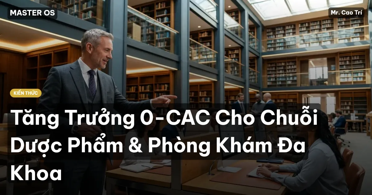 Tăng Trưởng 0-CAC Cho Chuỗi Dược Phẩm & Phòng Khám Đa Khoa