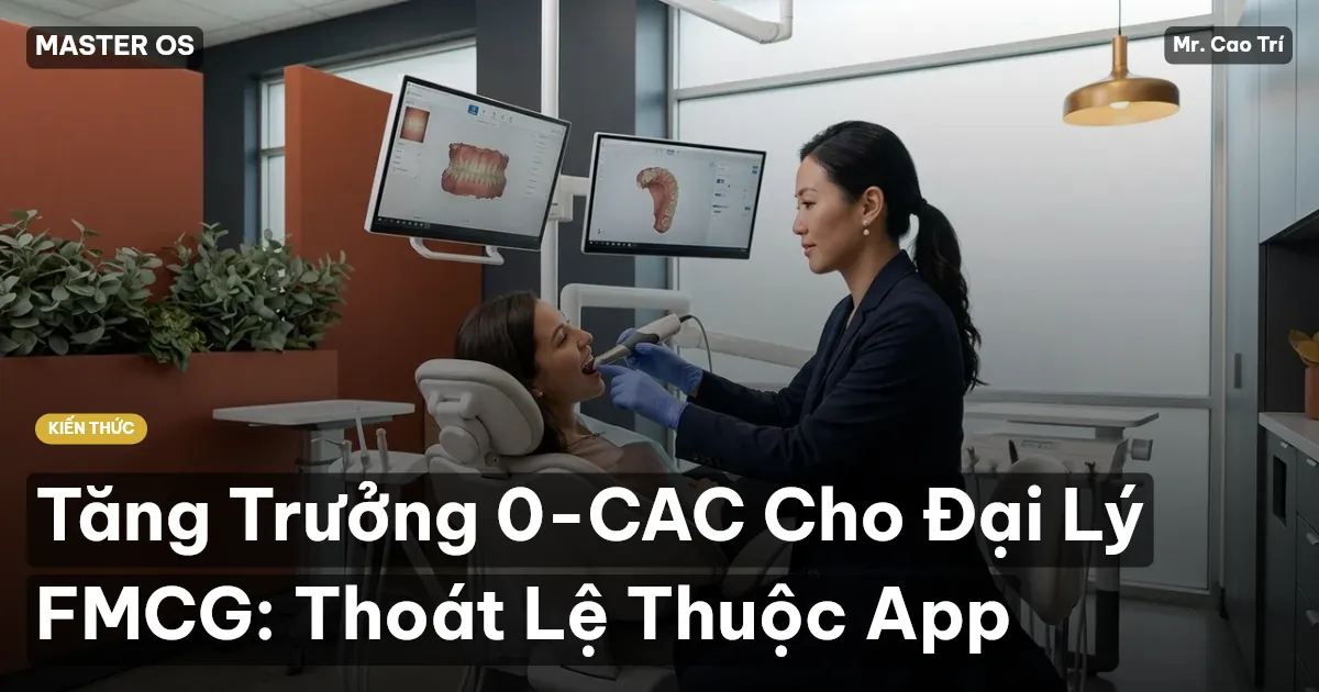 Tăng Trưởng 0-CAC Cho Đại Lý FMCG: Thoát Lệ Thuộc App