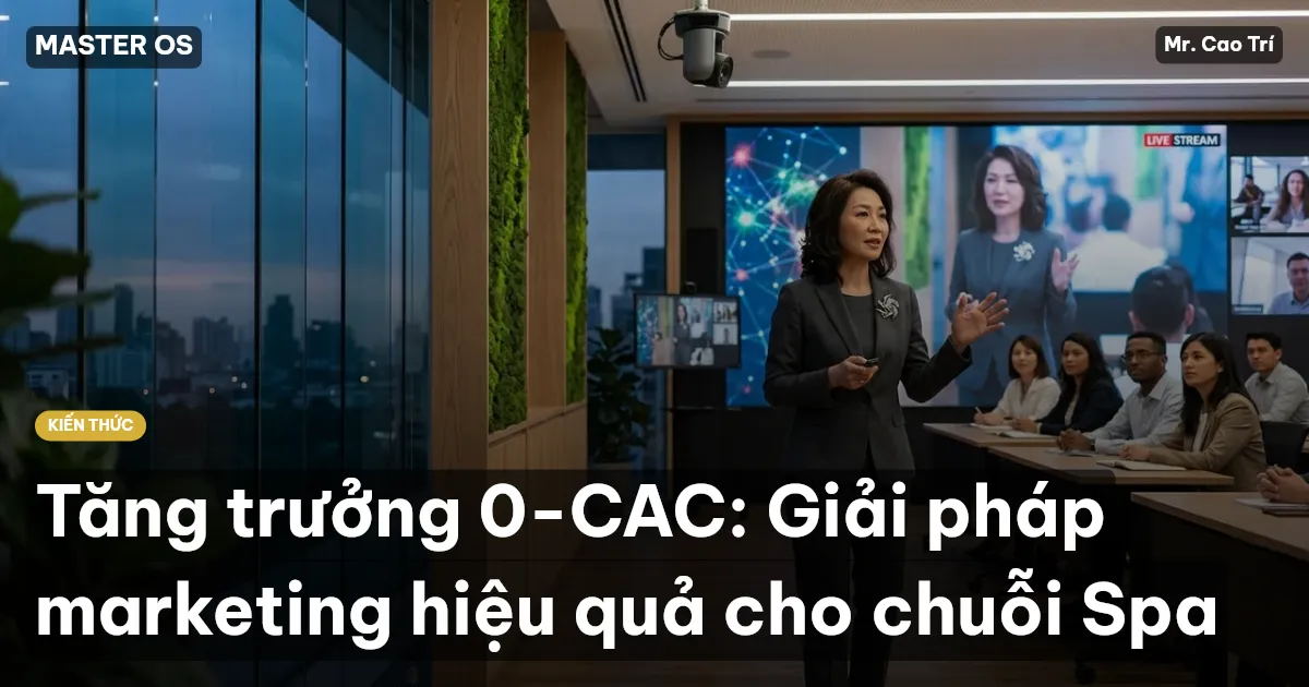 Tăng trưởng 0-CAC: Giải pháp marketing hiệu quả cho chuỗi Spa
