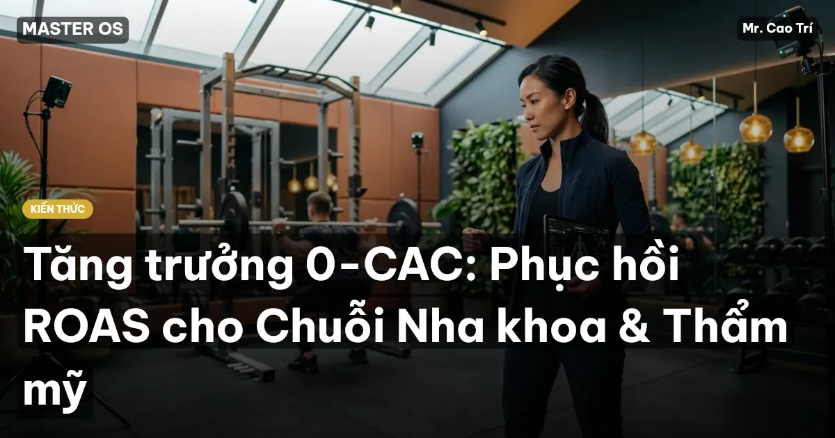 Tăng trưởng 0-CAC: Phục hồi ROAS cho Chuỗi Nha khoa & Thẩm mỹ