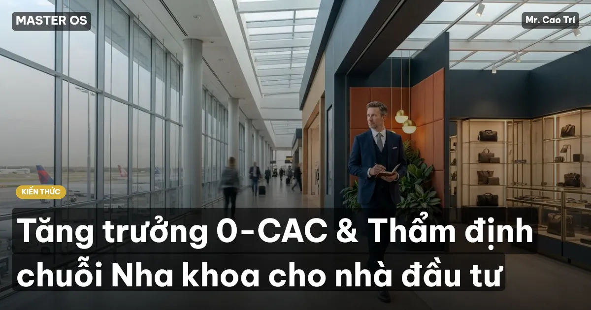Tăng trưởng 0-CAC & Thẩm định chuỗi Nha khoa cho nhà đầu tư