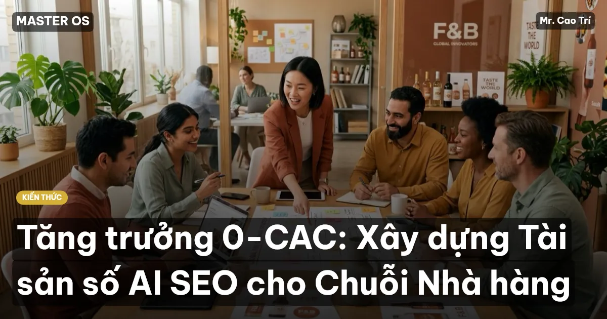 Tăng trưởng 0-CAC: Xây dựng Tài sản số AI SEO cho Chuỗi Nhà hàng