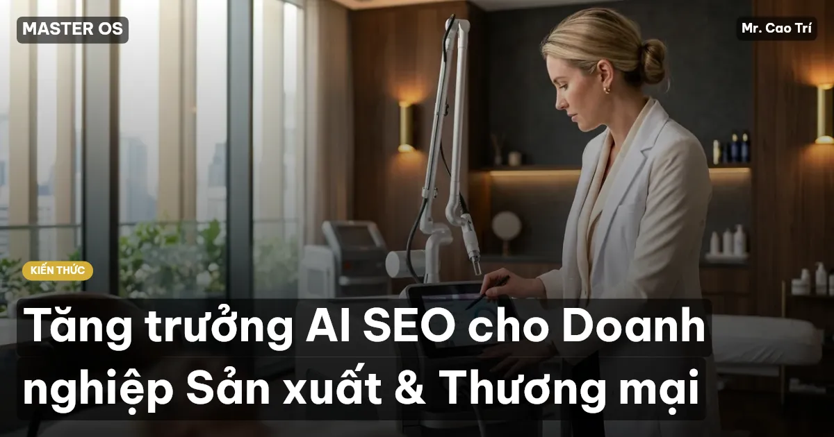 Tăng trưởng AI SEO cho Doanh nghiệp Sản xuất & Thương mại