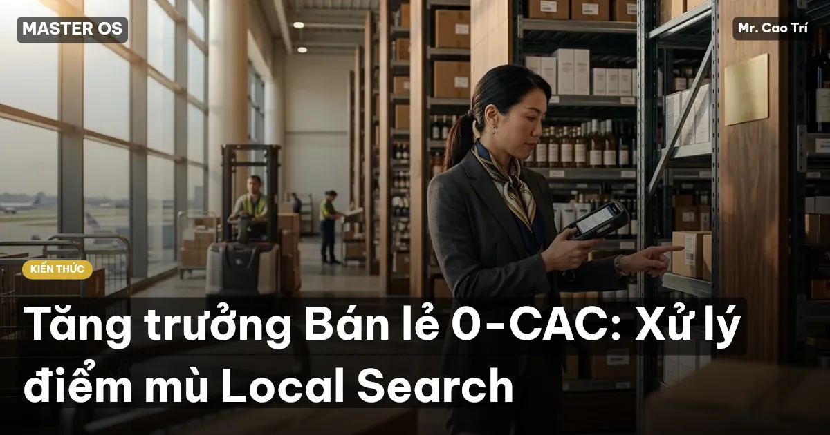 Tăng trưởng Bán lẻ 0-CAC: Xử lý điểm mù Local Search