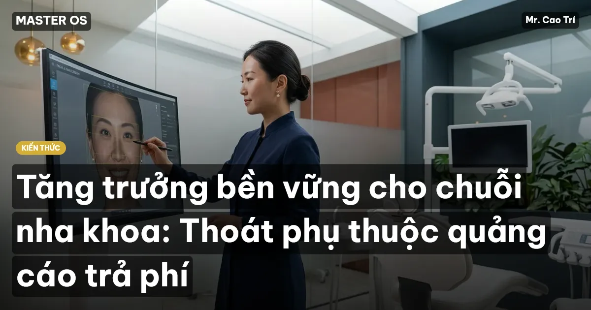 Tăng trưởng bền vững cho chuỗi nha khoa: Thoát phụ thuộc quảng cáo trả phí