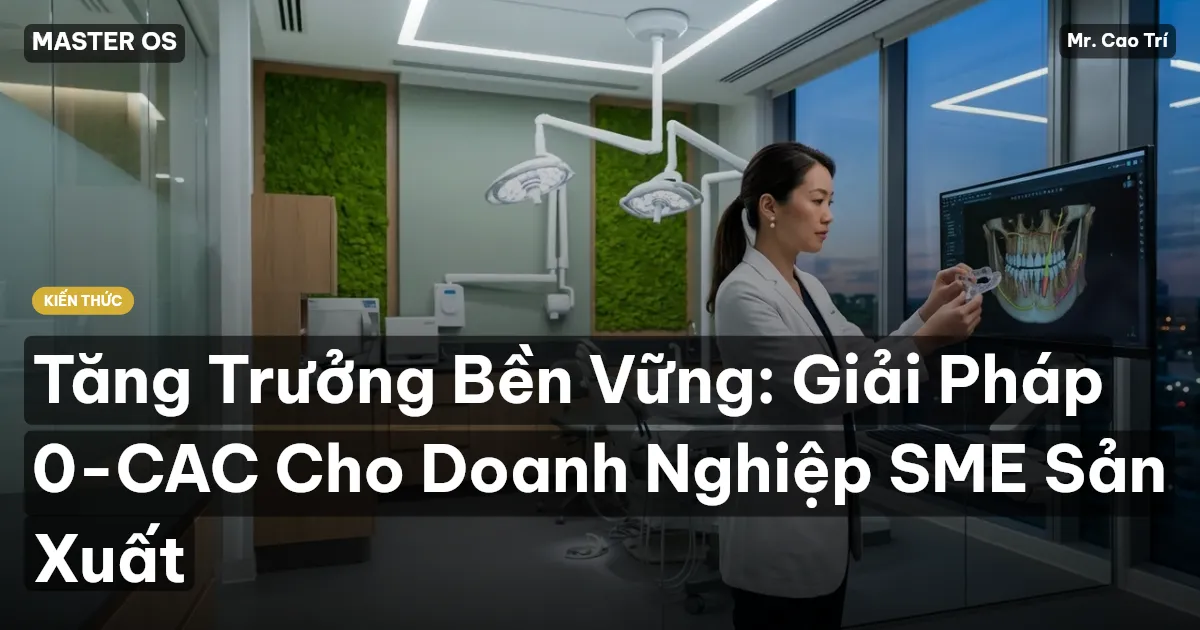 Tăng Trưởng Bền Vững: Giải Pháp 0-CAC Cho Doanh Nghiệp SME Sản Xuất