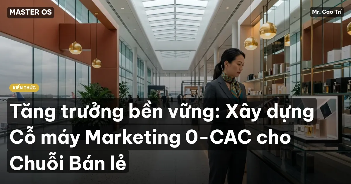 Tăng trưởng bền vững: Xây dựng Cỗ máy Marketing 0-CAC cho Chuỗi Bán lẻ