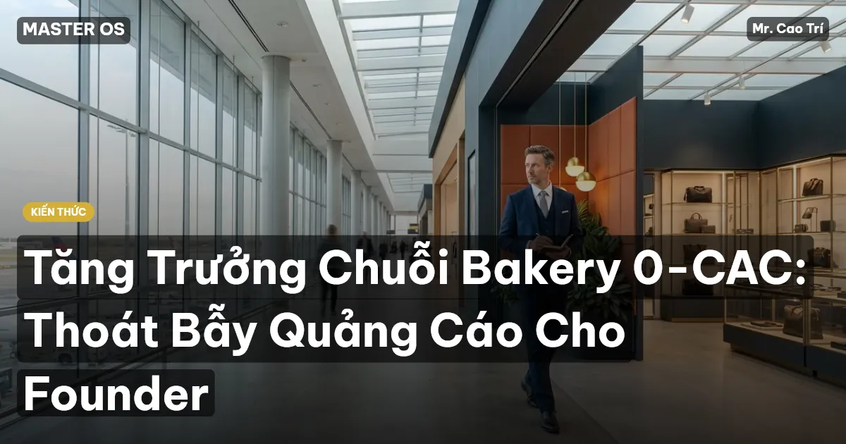 Tăng Trưởng Chuỗi Bakery 0-CAC: Thoát Bẫy Quảng Cáo Cho Founder