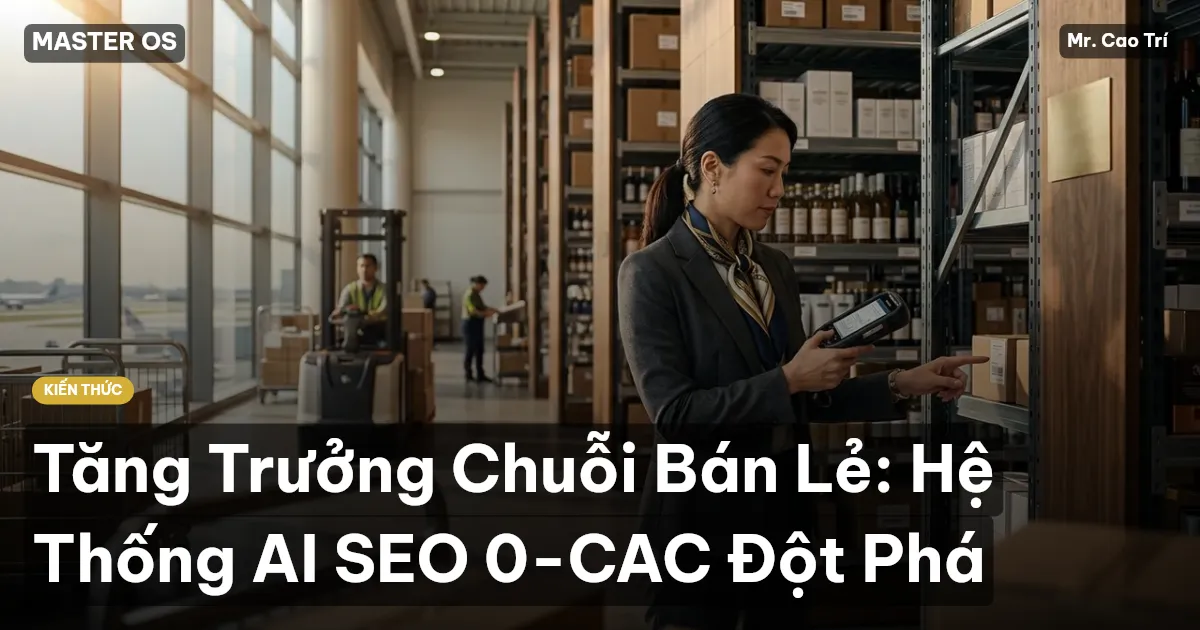 Tăng Trưởng Chuỗi Bán Lẻ: Hệ Thống AI SEO 0-CAC Đột Phá