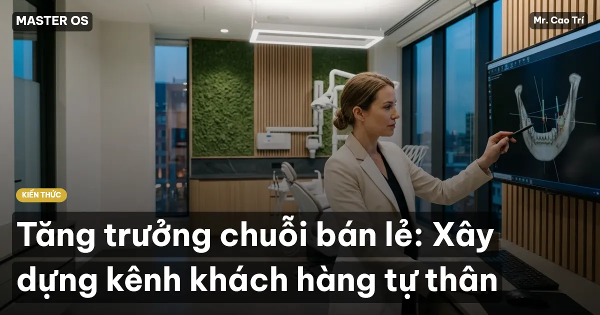 Tăng trưởng chuỗi bán lẻ: Xây dựng kênh khách hàng tự thân