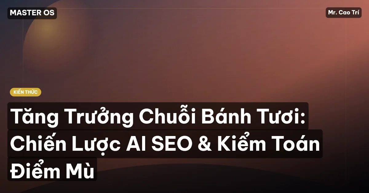 Tăng Trưởng Chuỗi Bánh Tươi: Chiến Lược AI SEO & Kiểm Toán Điểm Mù