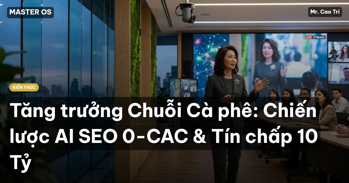Tăng trưởng Chuỗi Cà phê: Chiến lược AI SEO 0-CAC & Tín chấp 10 Tỷ