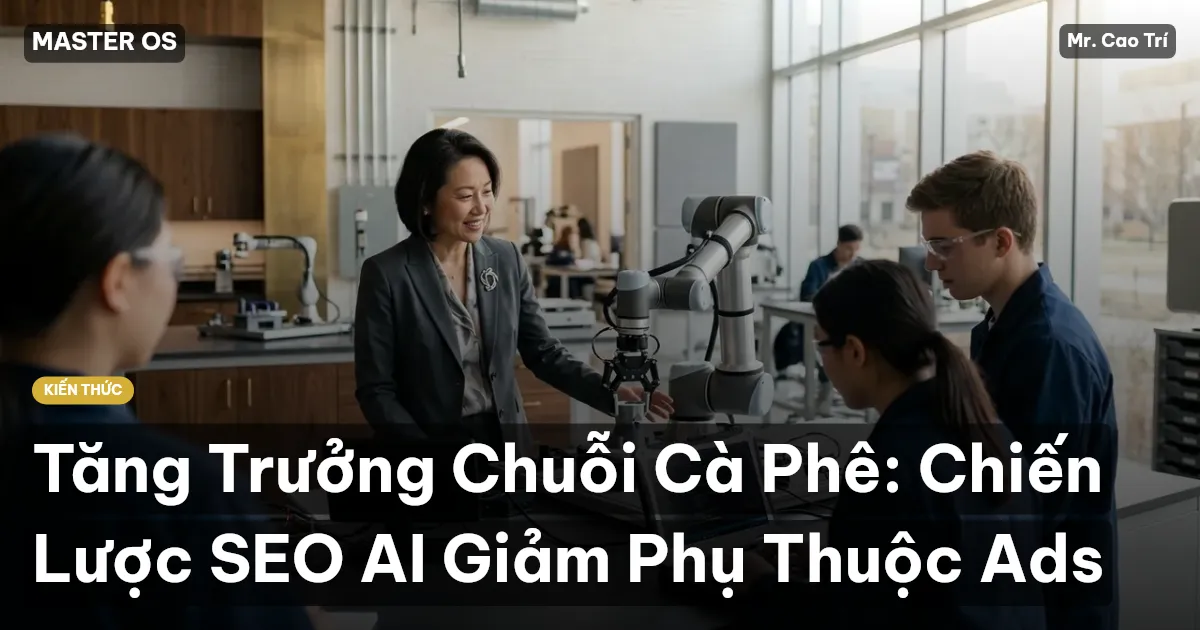 Tăng Trưởng Chuỗi Cà Phê: Chiến Lược SEO AI Giảm Phụ Thuộc Ads