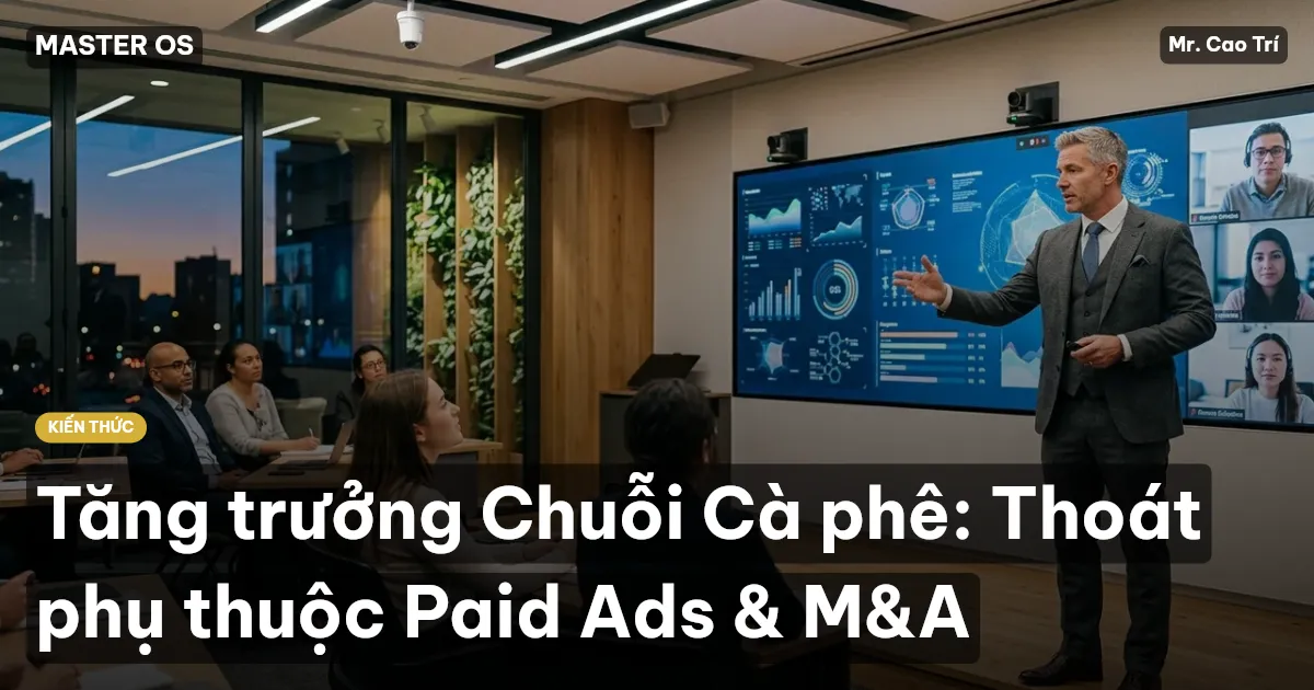 Tăng trưởng Chuỗi Cà phê: Thoát phụ thuộc Paid Ads & M