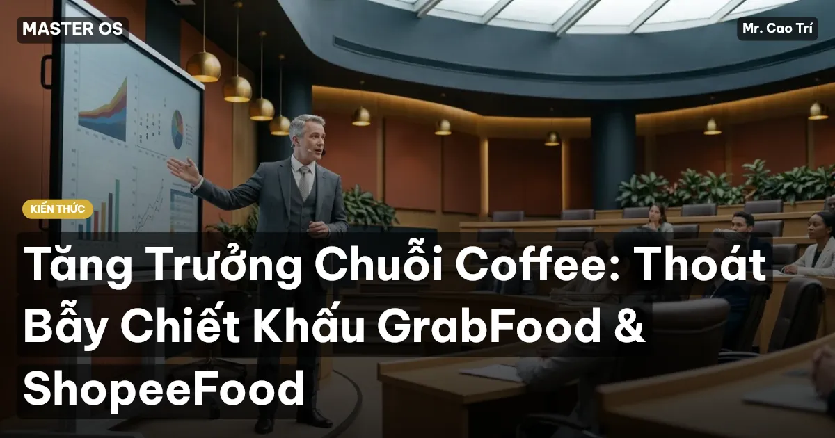 Tăng Trưởng Chuỗi Coffee: Thoát Bẫy Chiết Khấu GrabFood & ShopeeFood