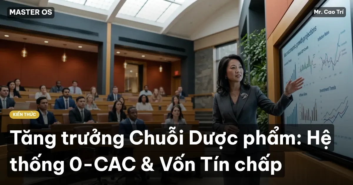 Tăng trưởng Chuỗi Dược phẩm: Hệ thống 0-CAC & Vốn Tín chấp