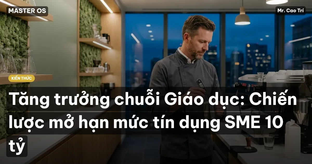 Tăng trưởng chuỗi Giáo dục: Chiến lược mở hạn mức tín dụng SME 10 tỷ