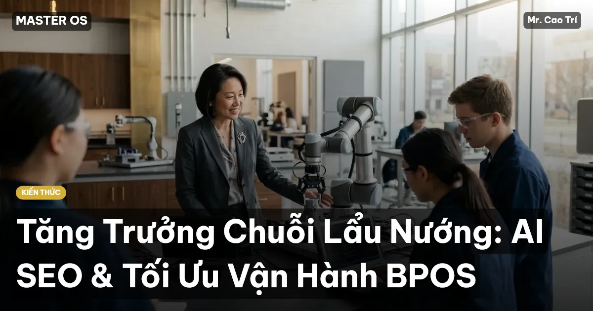 Tăng Trưởng Chuỗi Lẩu Nướng: AI SEO & Tối Ưu Vận Hành BPOS