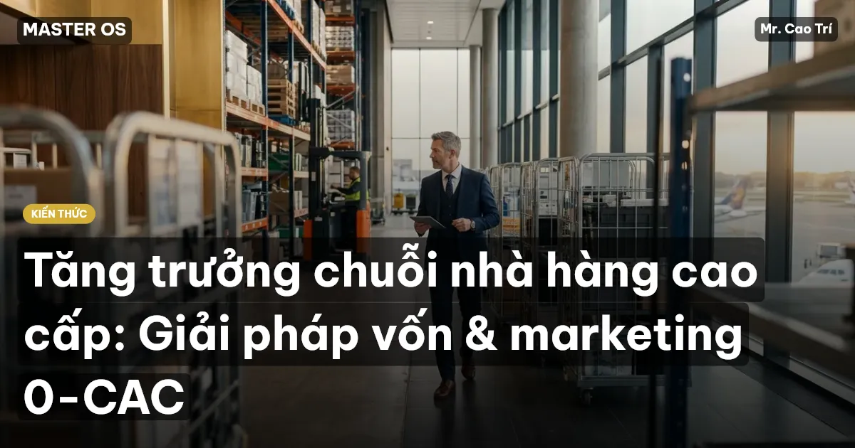 Tăng trưởng chuỗi nhà hàng cao cấp: Giải pháp vốn & marketing 0-CAC