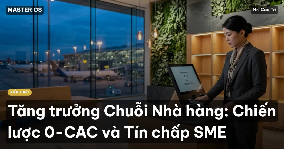 Tăng trưởng Chuỗi Nhà hàng: Chiến lược 0-CAC và Tín chấp SME