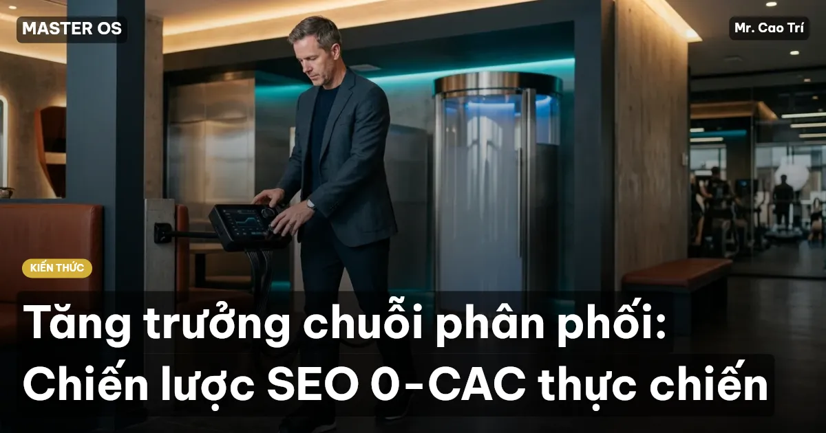 Tăng trưởng chuỗi phân phối: Chiến lược SEO 0-CAC thực chiến