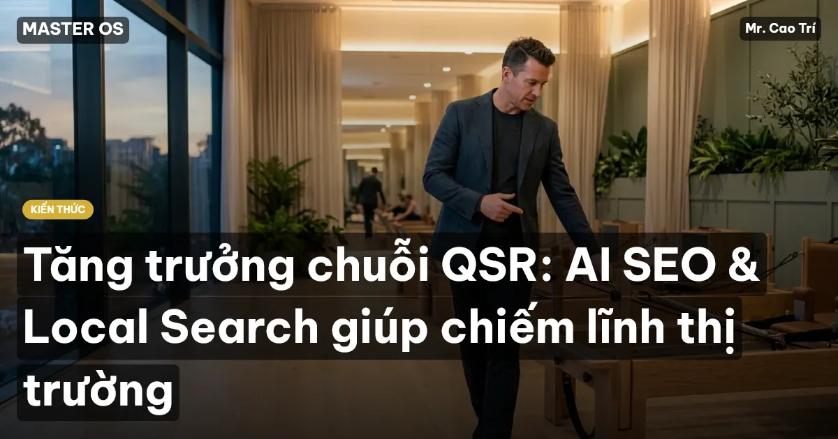 Tăng trưởng chuỗi QSR: AI SEO & Local Search giúp chiếm lĩnh thị trường