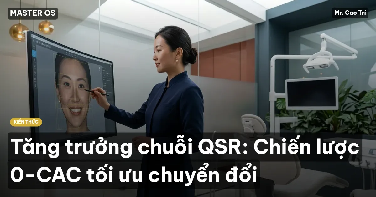Tăng trưởng chuỗi QSR: Chiến lược 0-CAC tối ưu chuyển đổi
