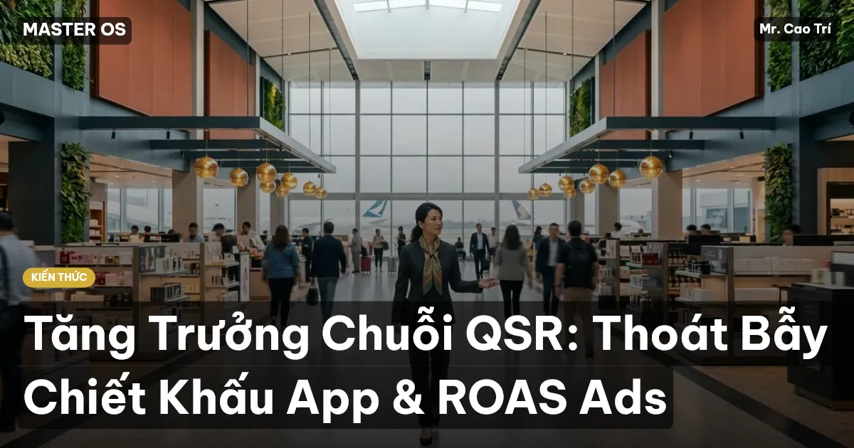 Tăng Trưởng Chuỗi QSR: Thoát Bẫy Chiết Khấu App & ROAS Ads